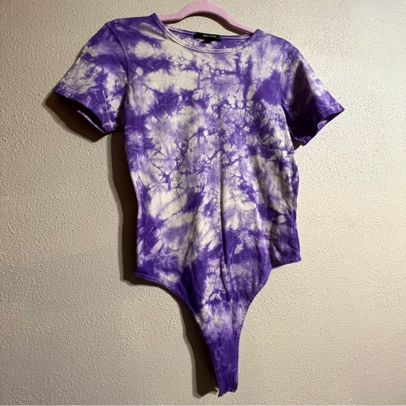 Tiedye Purple Bodysuit from Missguided! - Picture 2 of 4